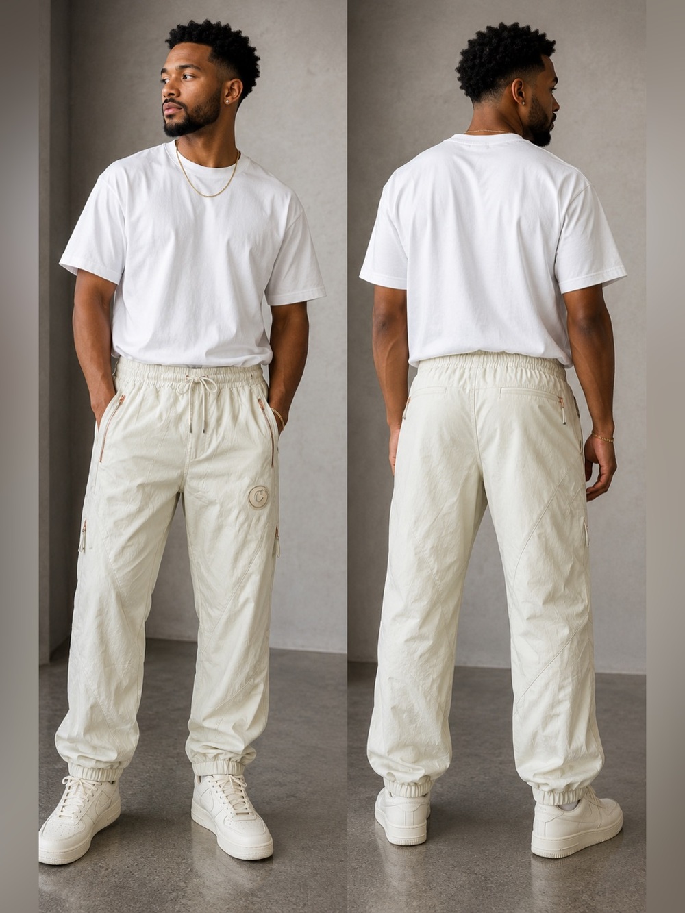 Cookies First Crepe Pant With Angled Seams